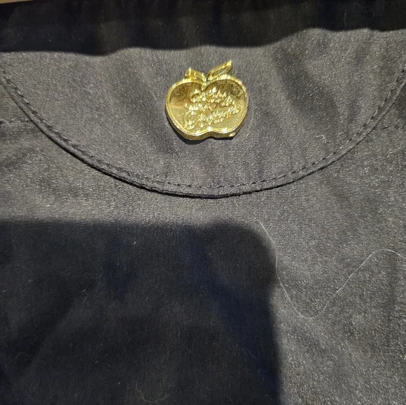 Y2K Apple Bottoms Outerwear Black Fitted Puffer Jacket Nelly Gold Hardwear M - Picture 4 of 11